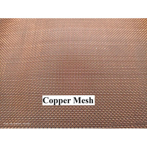 Copper Wire Mesh - Metal Alloy, Square Hole Design | Silver Finish, Durable Construction, Versatile Mesh Type