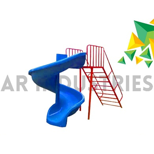 Spiral Slide - High-Quality FRP, Customizable Size for Playgrounds | Manual Operation for Ages 3-10, Safe and Durable Design