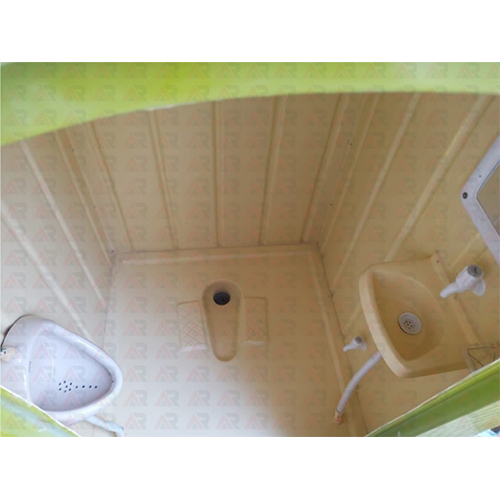 Frp Indian With Urinal And Washbasin Portable Toilet - Color: As Per Requirement