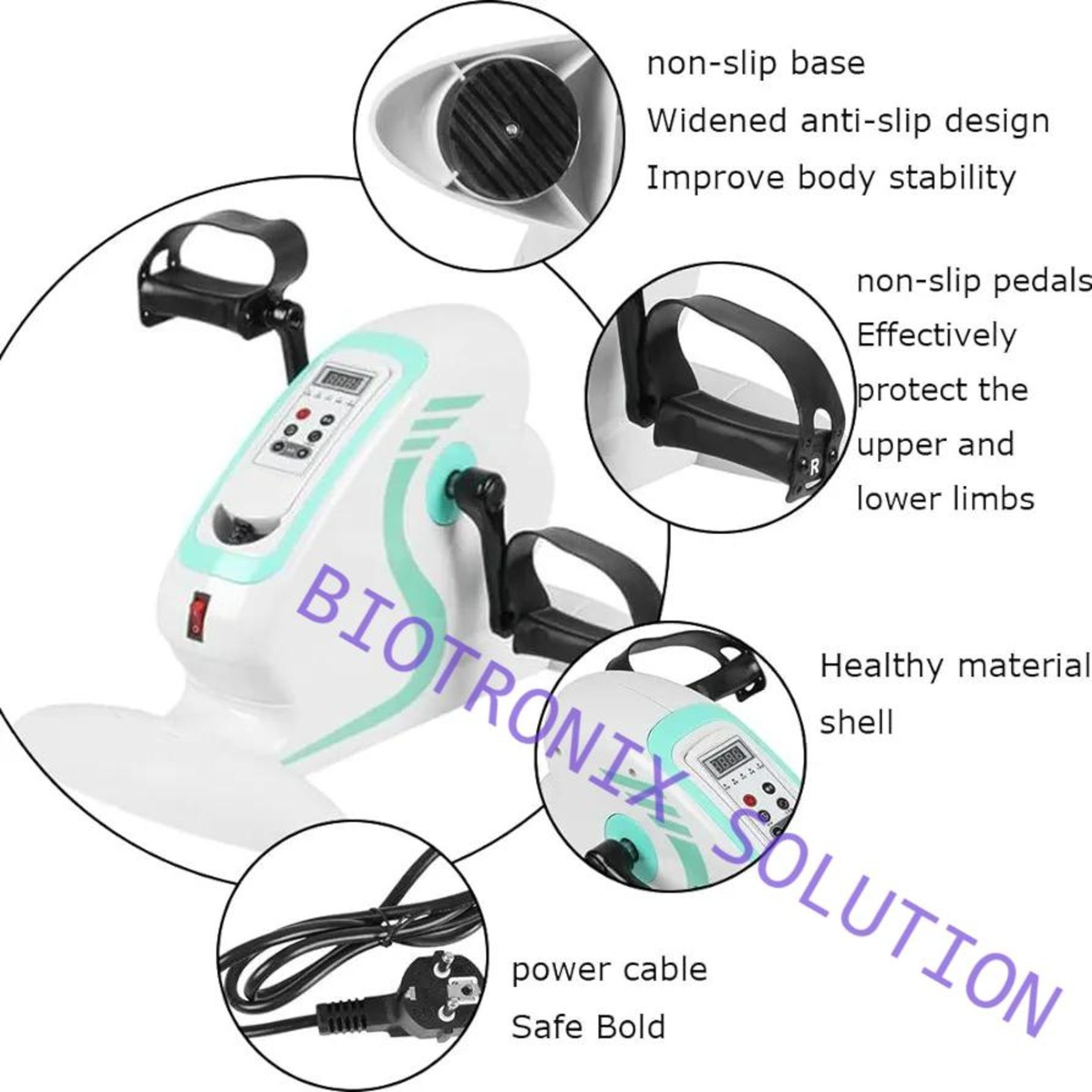 Motorized Pedal Exercise Machine Electrical Pedal Cycle For Stroke Recovery