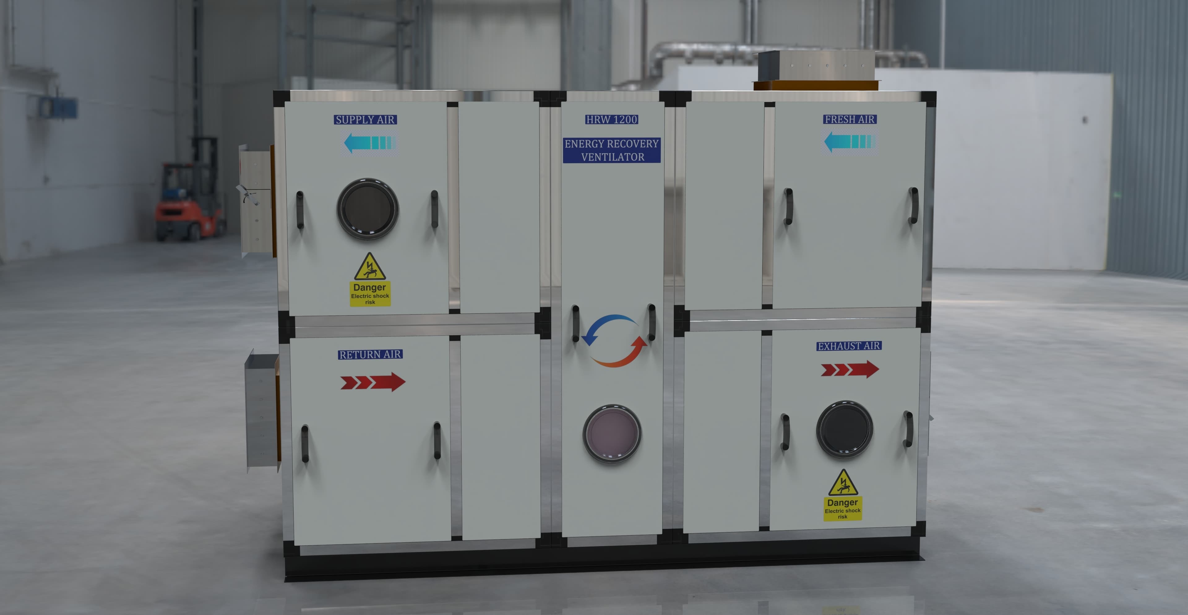 Heat Recovery Ventilator - Capacity: 5780 M3/hr