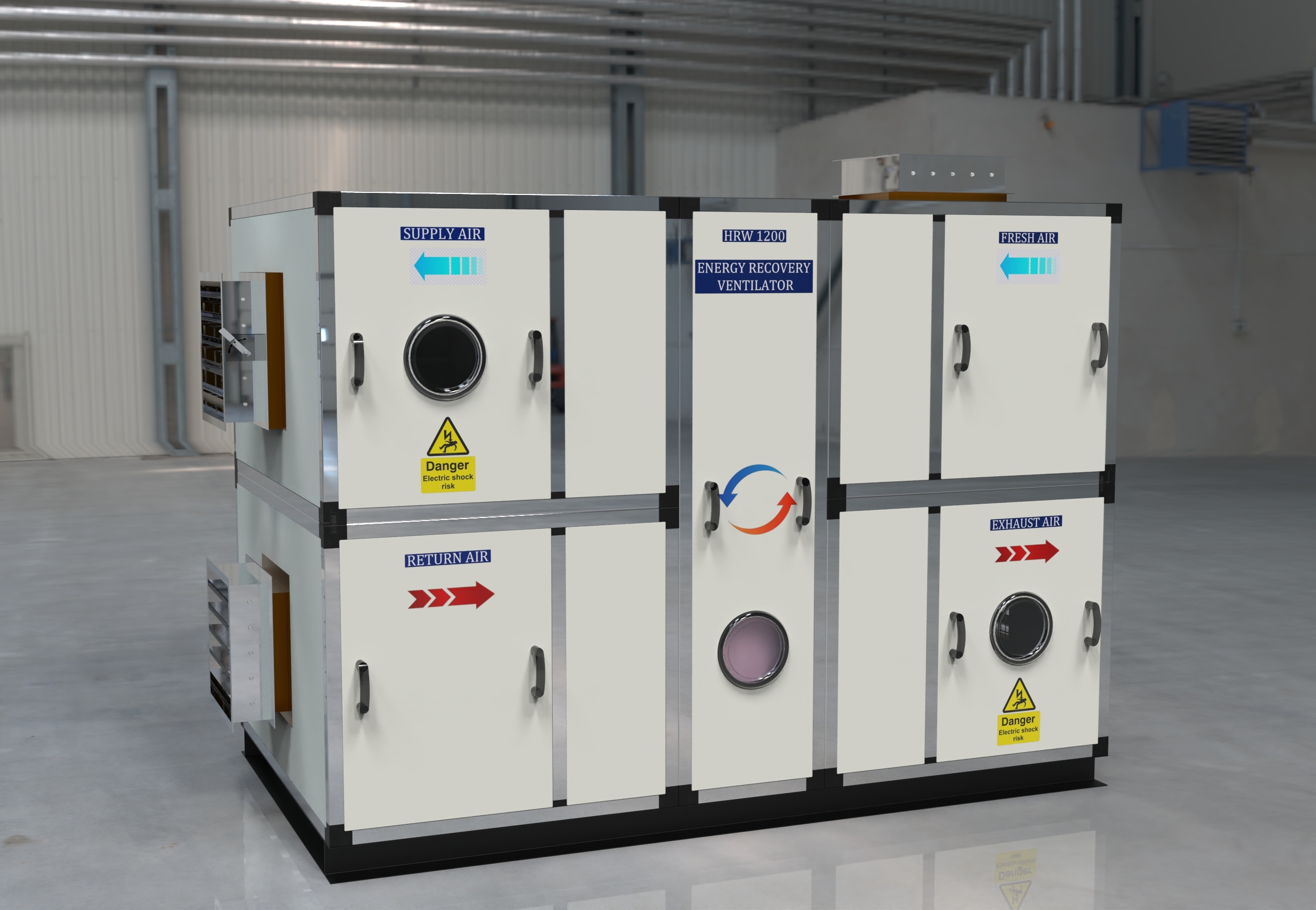 Heat Recovery Ventilator - Capacity: 5780 M3/hr