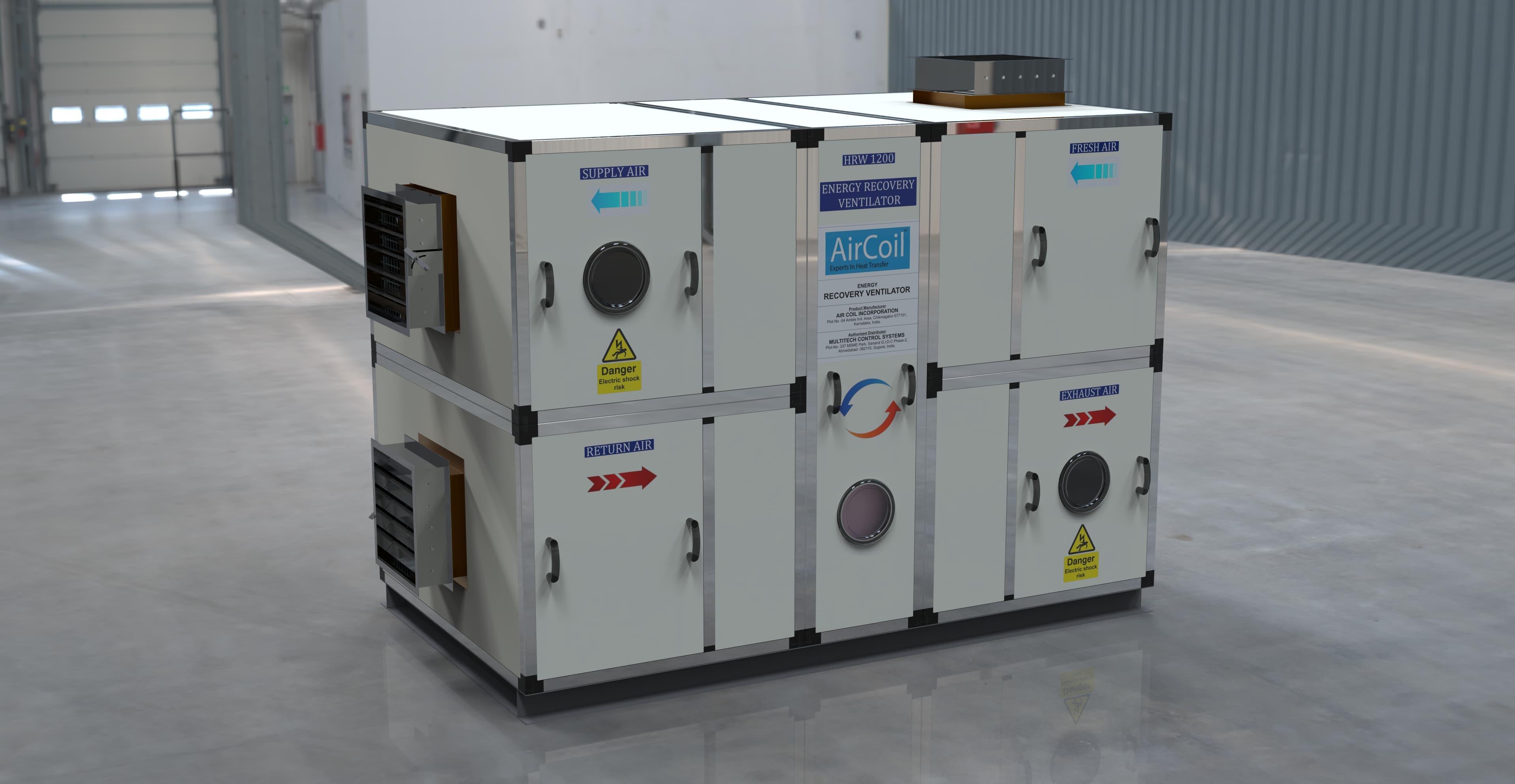 Heat Recovery Ventilator - Capacity: 5780 M3/hr