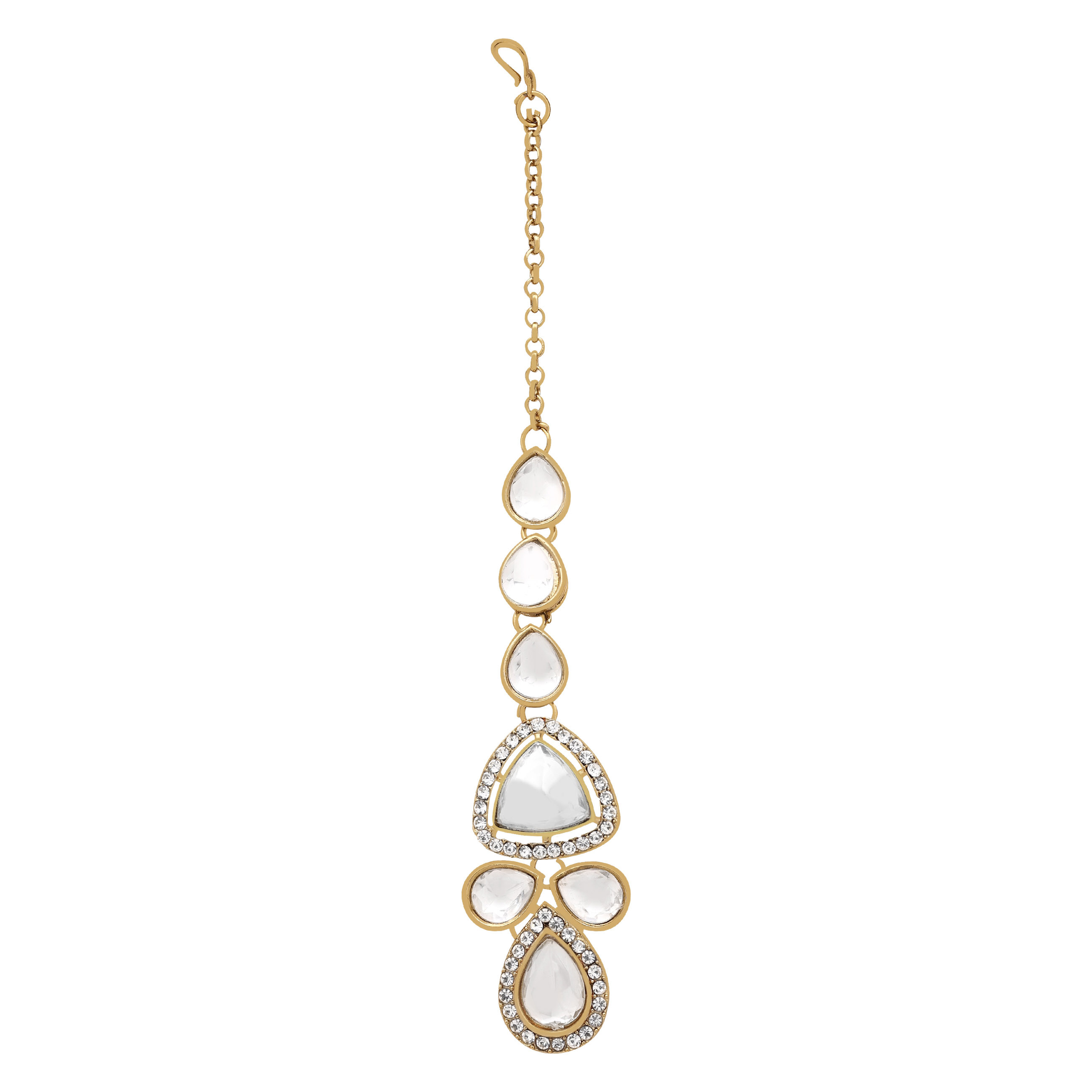 Tri-luminous Kundan Choker Necklace Set...