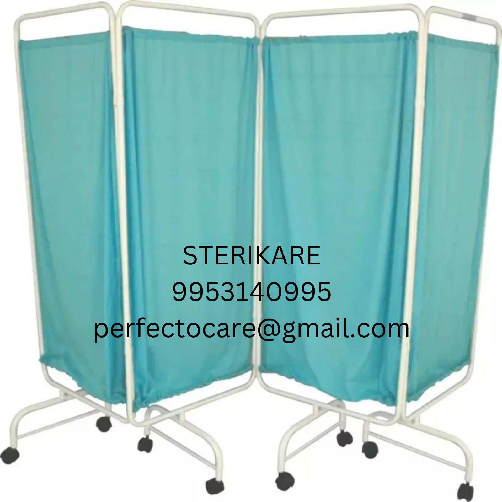 Hospital Bed Screen Covers - Color: Green