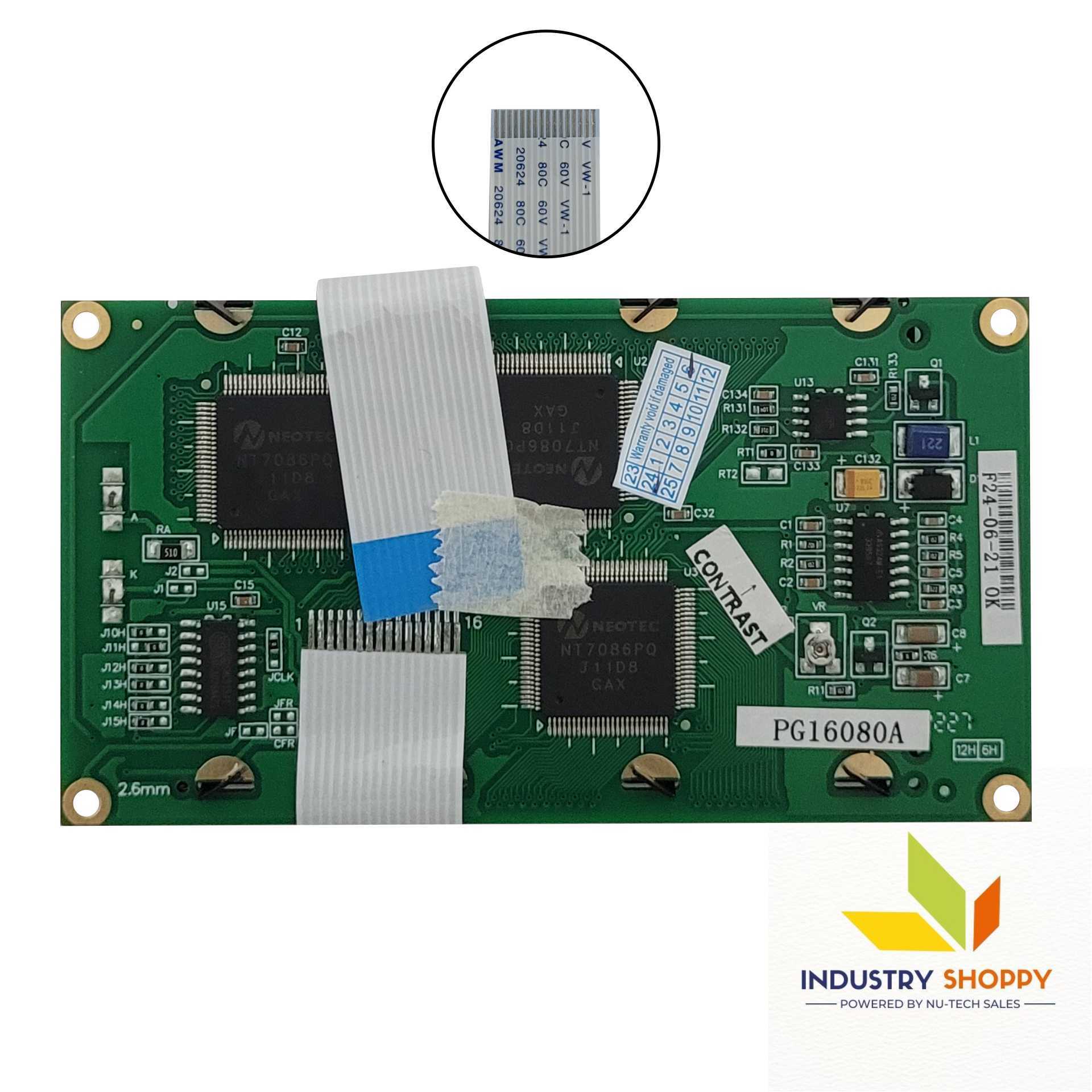 Original Pg16080a Lcd Module (Green) - Application: Industrial