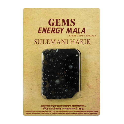 Light Weight Sulemani Hakik Stone Gem Energy Mala