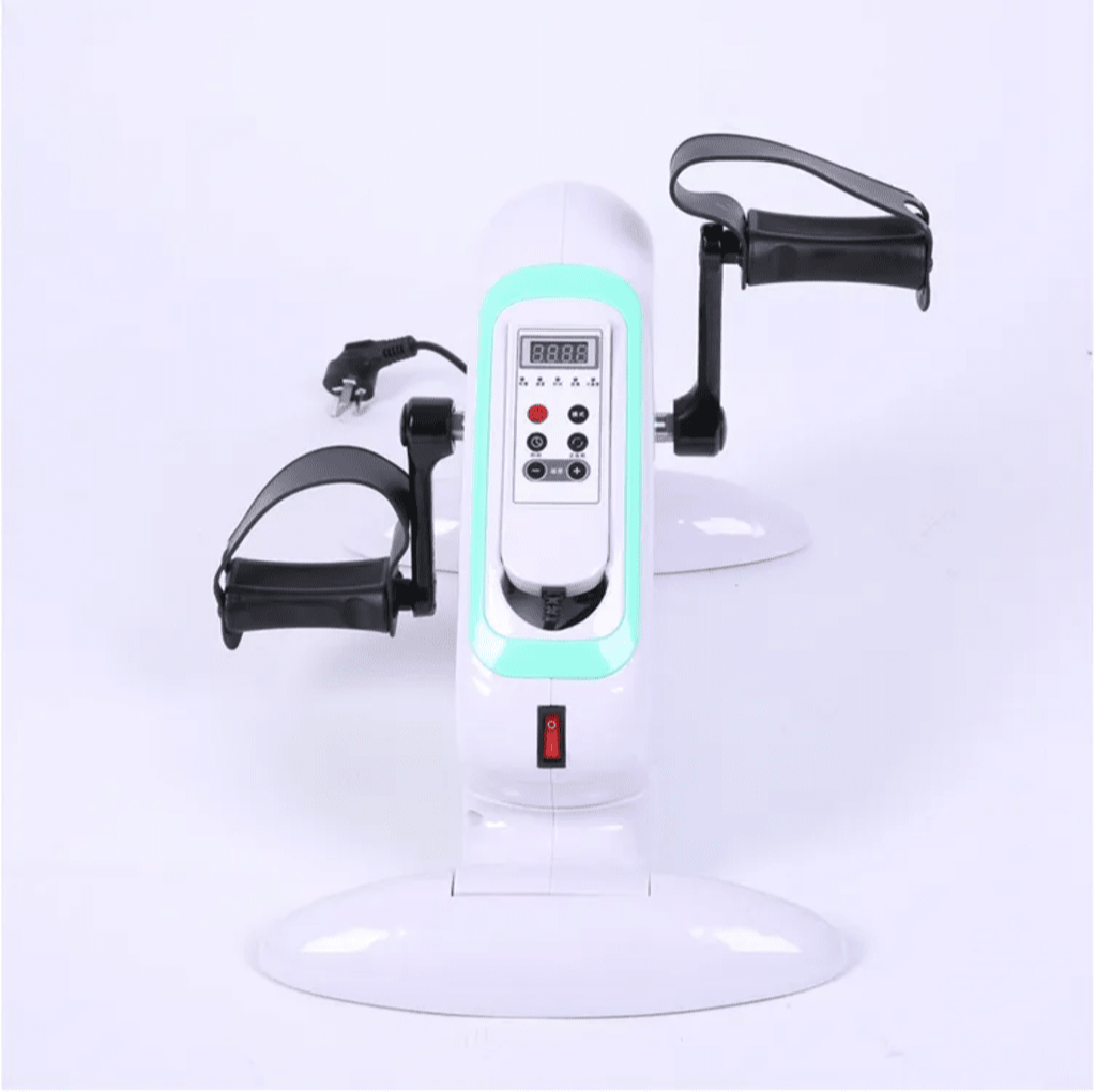 Motorized Electric Pedo Cycle - Portable Plastic, 5kg Weight | Lcd Display, Adjustable Speed Settings, Dual Functionality For Leg And Arm Exercises, User-friendly Controls, Ideal For Stroke Therapy And Senior Rehabilitation
