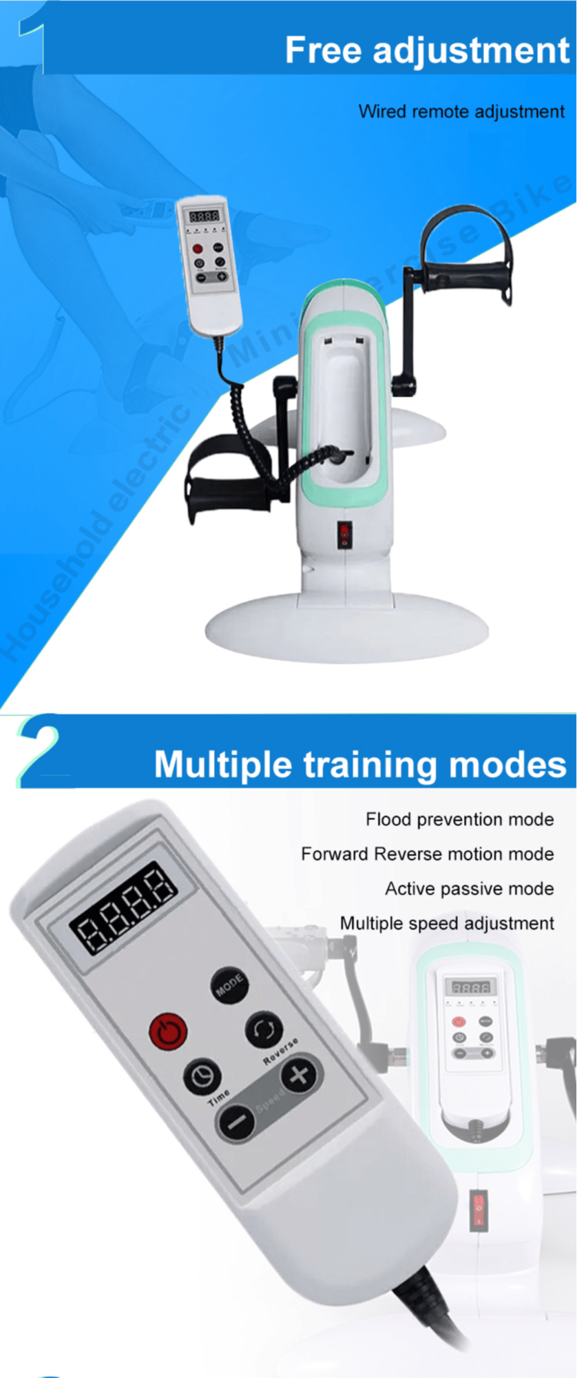 Electric Therapy Machine Motorized Rehab Cycle Electric Mini Exercise Bike Motorized Home