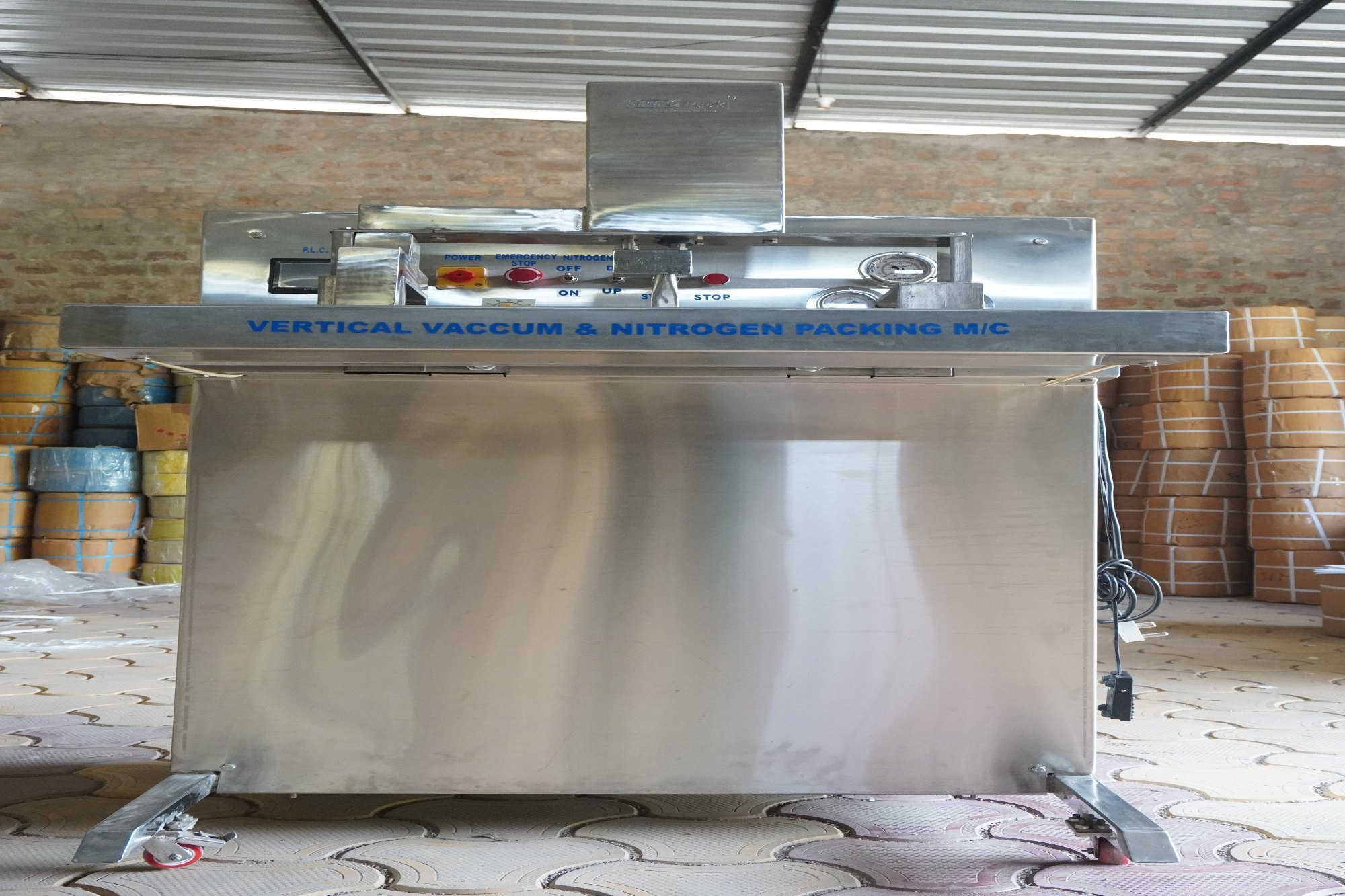 Vertical Vacuum With Nitrogen Flushing Machine 32" Ms - Application: Band Sealer Pouch Sealer