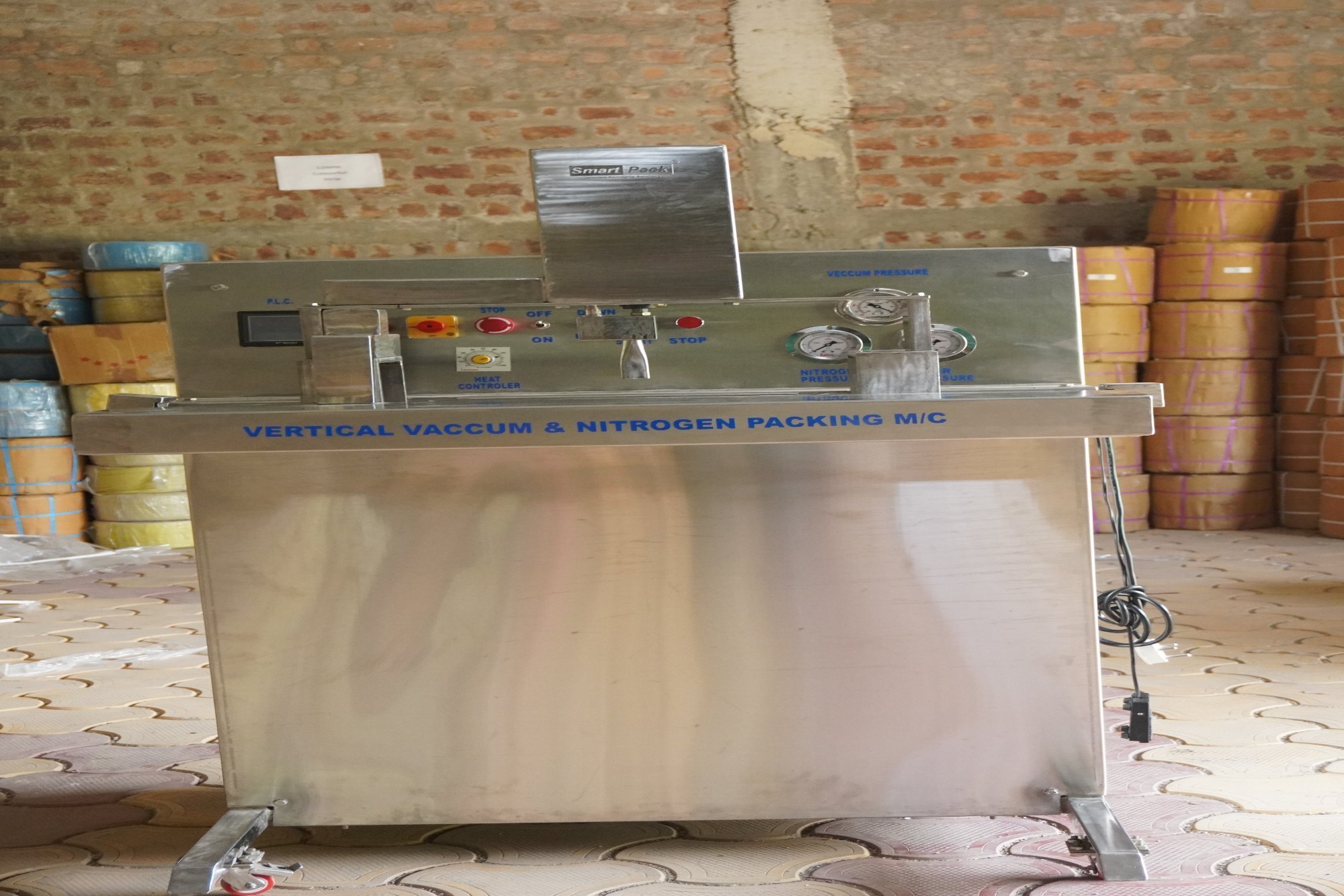 Vertical Vacuum With Nitrogen Flushing Machine 32" Ms - Application: Band Sealer Pouch Sealer