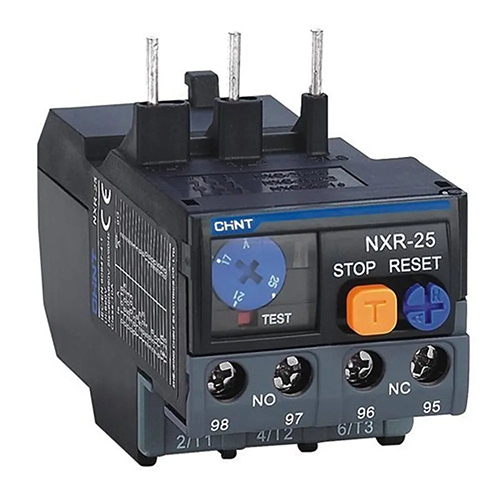 Chint NXR 25 Overload Relay - 4-6A, Industrial Application, 1-Year Warranty, Black Color