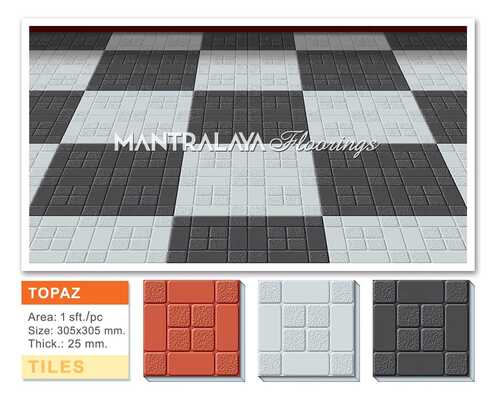 Topaz Parking Tiles - Size: 300X300 Mm