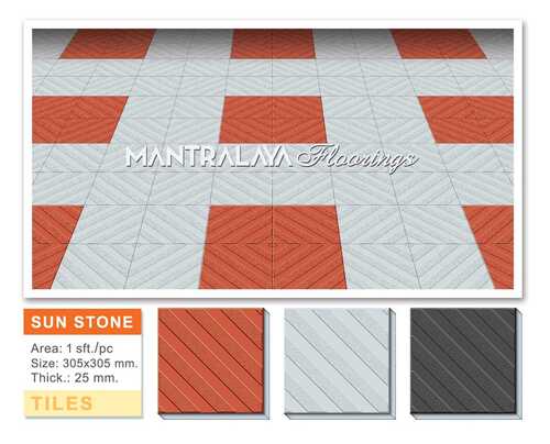 Sunstone Parking Tiles - Size: 300X300 Mm