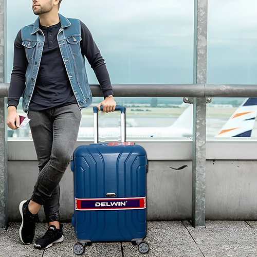 Delwin Cabin Size Trolley Suitcase - Hardness: Yes