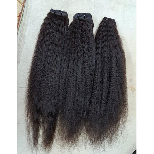 Yaki Straights - Human Hair, Wavy Style, Black Color | Indian Hair Type