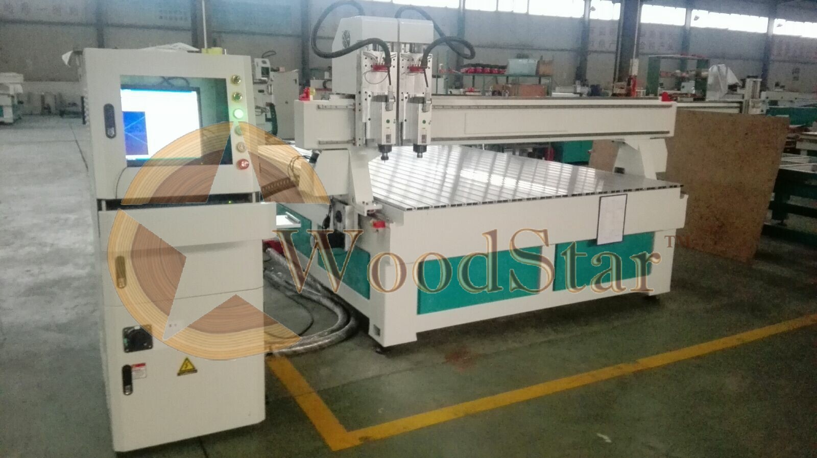 White And Blue Wsr 1325s Hybrid Cnc Router Machine