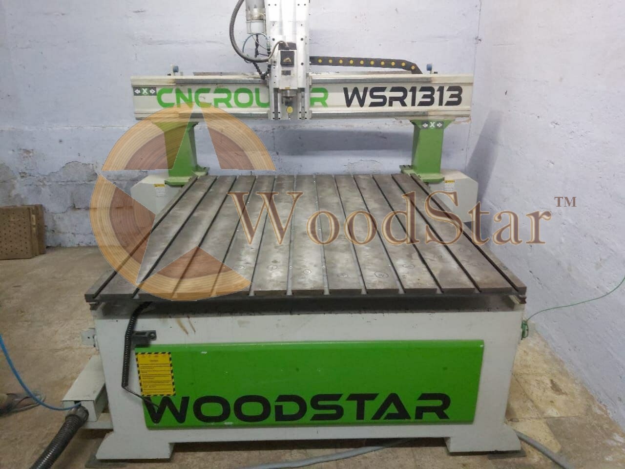 White And Blue Wsr 1325s Hybrid Cnc Router Machine