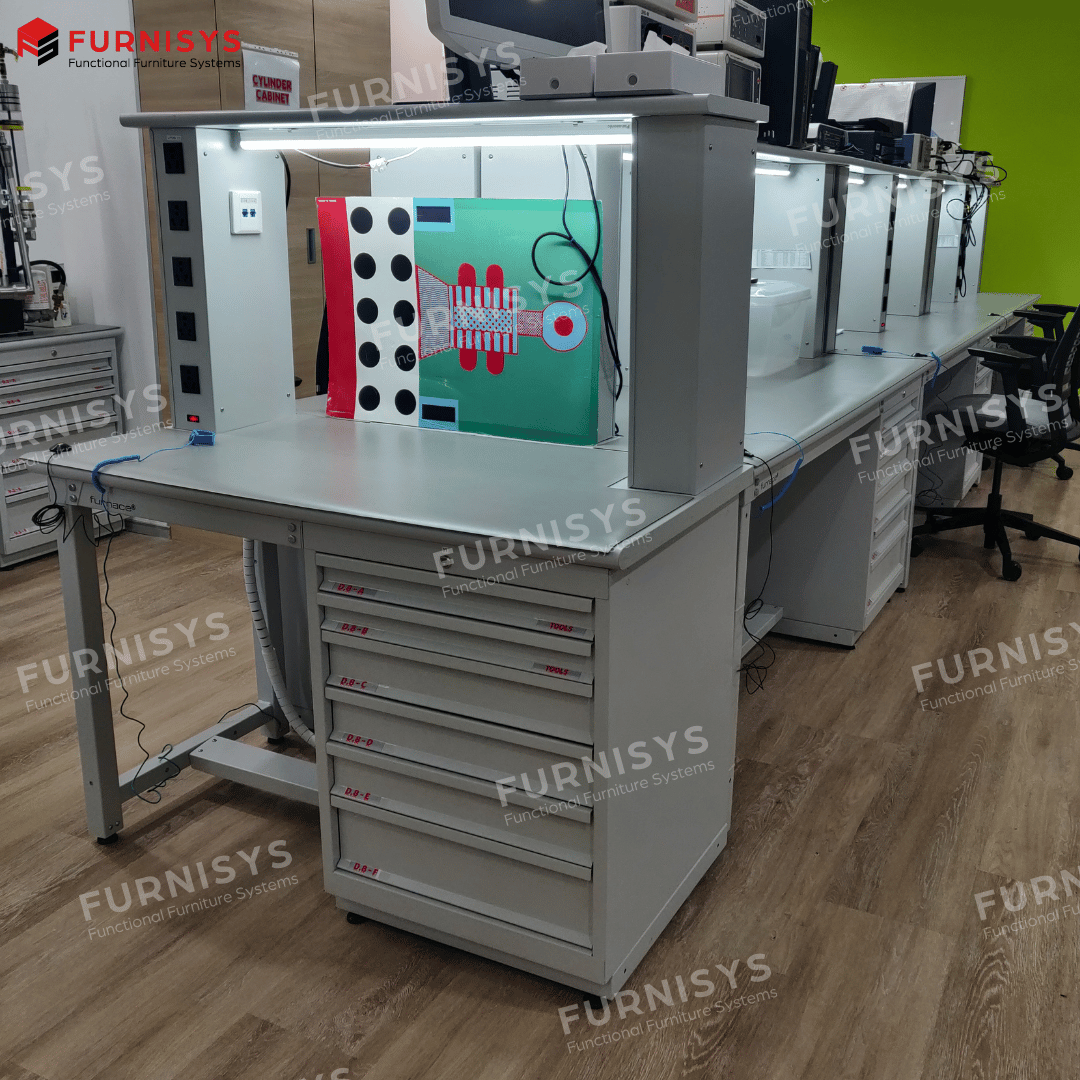 Black Industrial Workstation