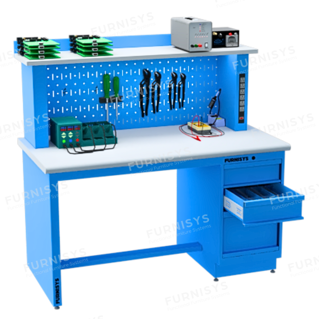 Black Industrial Workstation
