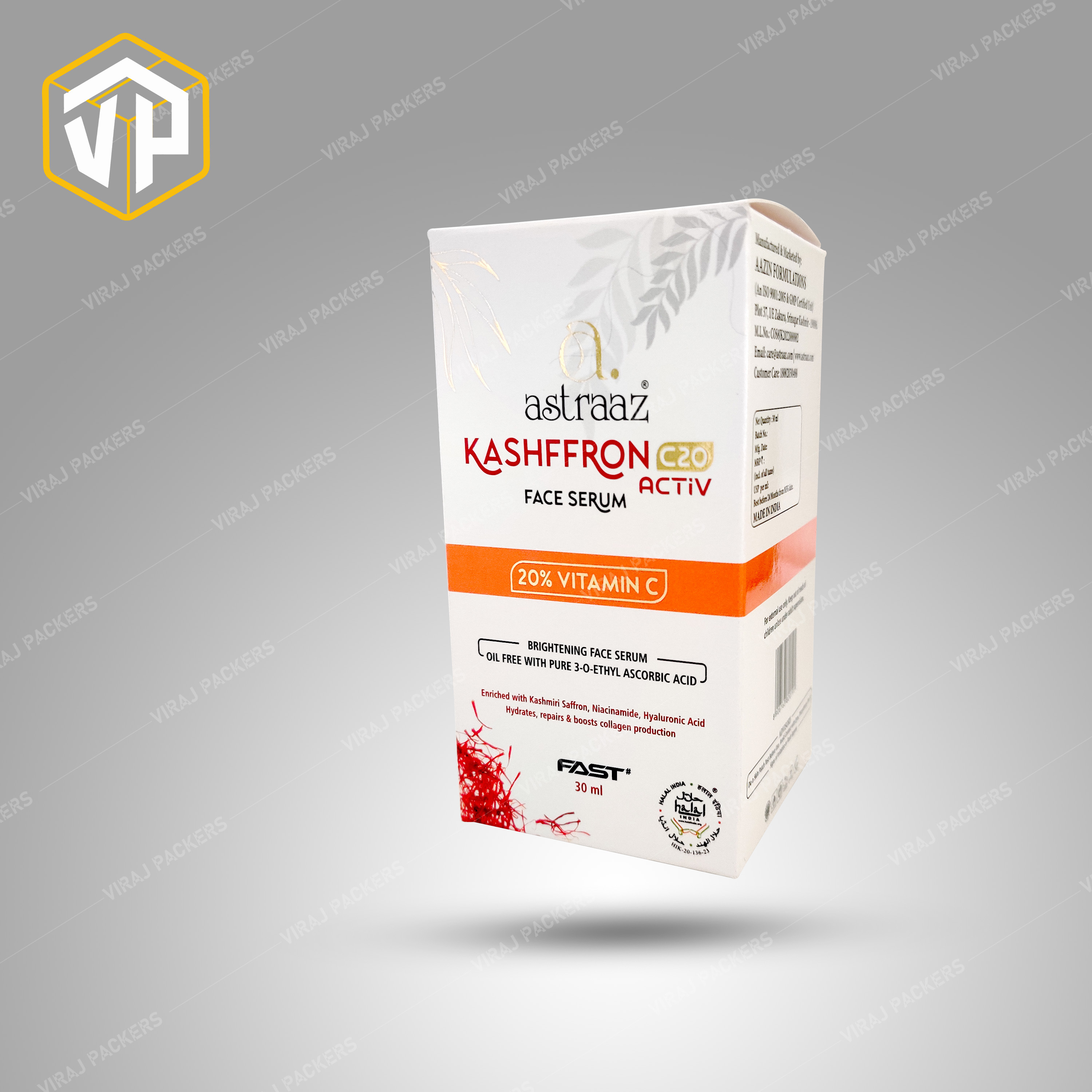 Customized Face Serum Packaging Box Manufacturer - Paper Material, Customized Size, Rectangular Shape, Glossy Lamination, Uv Offset Printing | Eco-friendly, Custom Inserts, Secure Closures