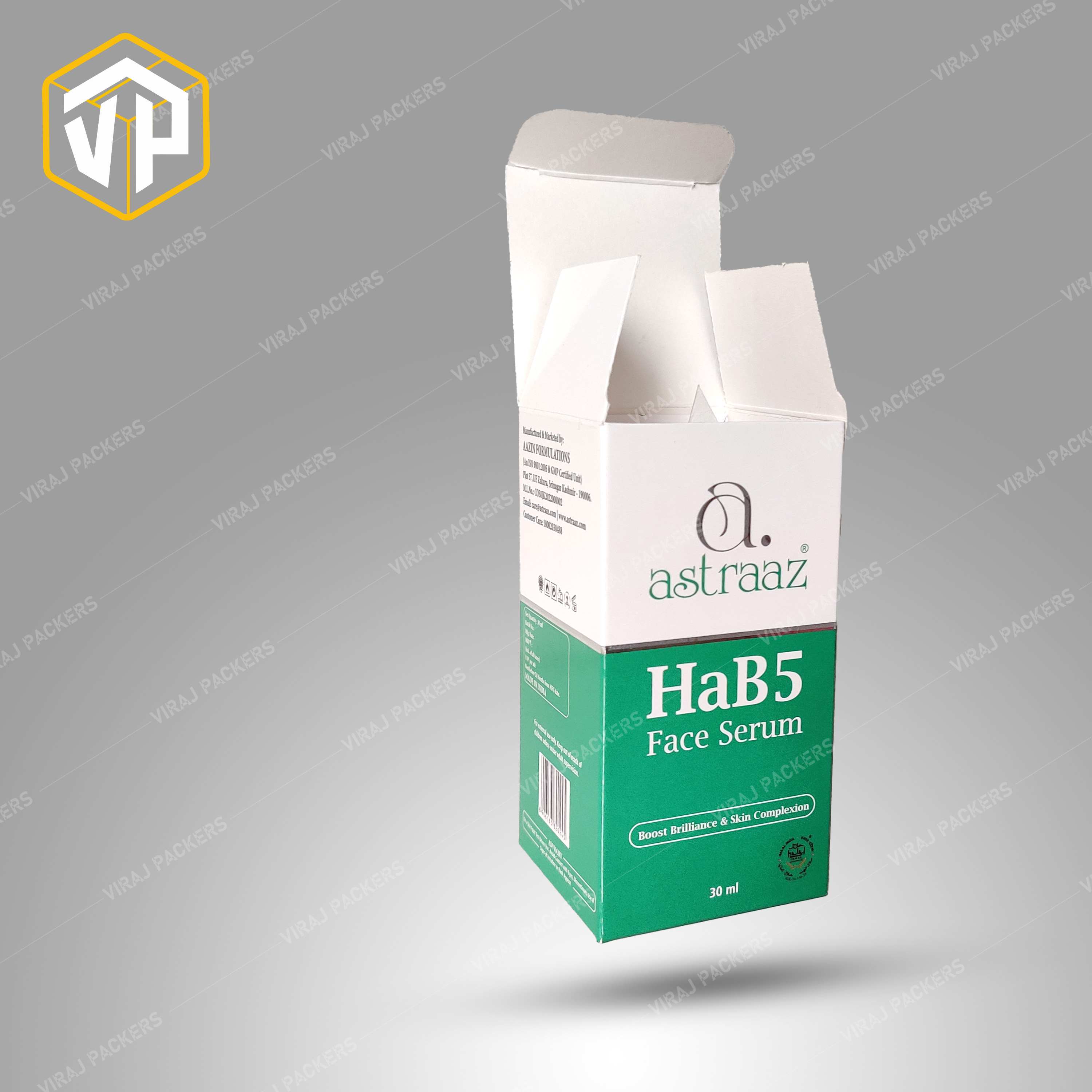 Customized Face Serum Packaging Box Manufacturer - Paper Material, Customized Size, Rectangular Shape, Glossy Lamination, Uv Offset Printing | Eco-friendly, Custom Inserts, Secure Closures