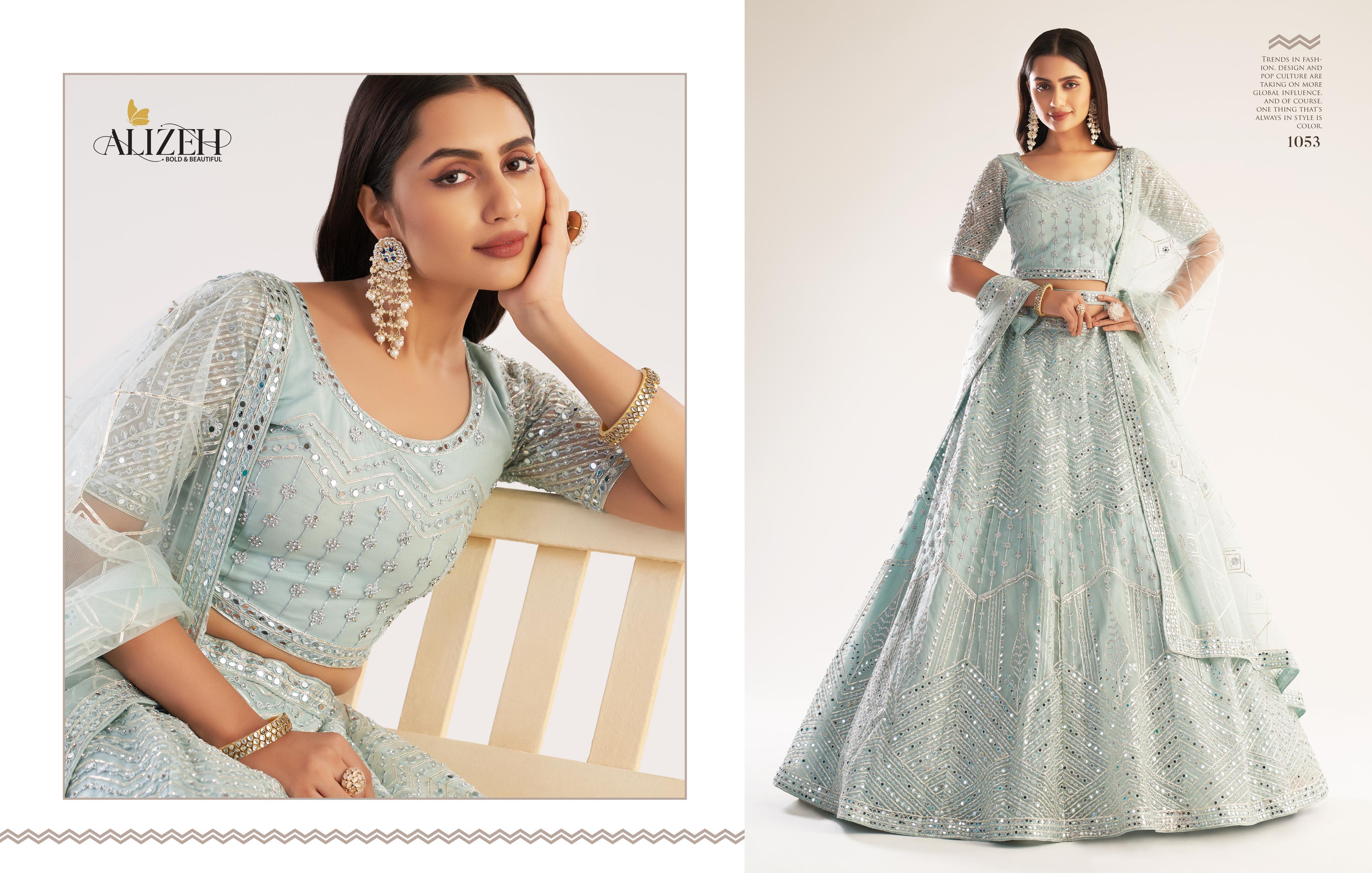 Elegant Bridal Lehenga - Bust Size: 44 Inch (In)