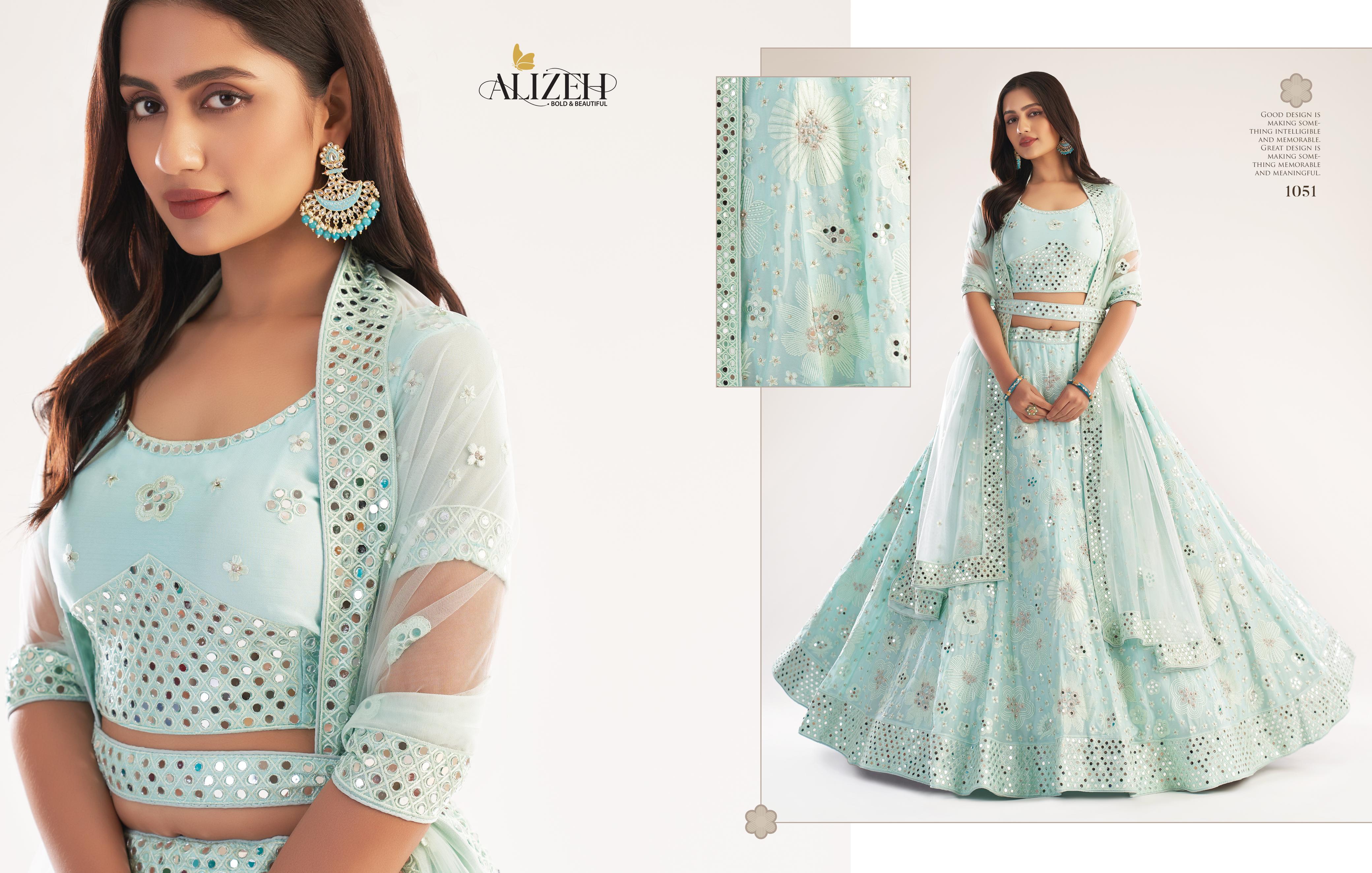 Elegant Bridal Lehenga - Bust Size: 44 Inch (In)