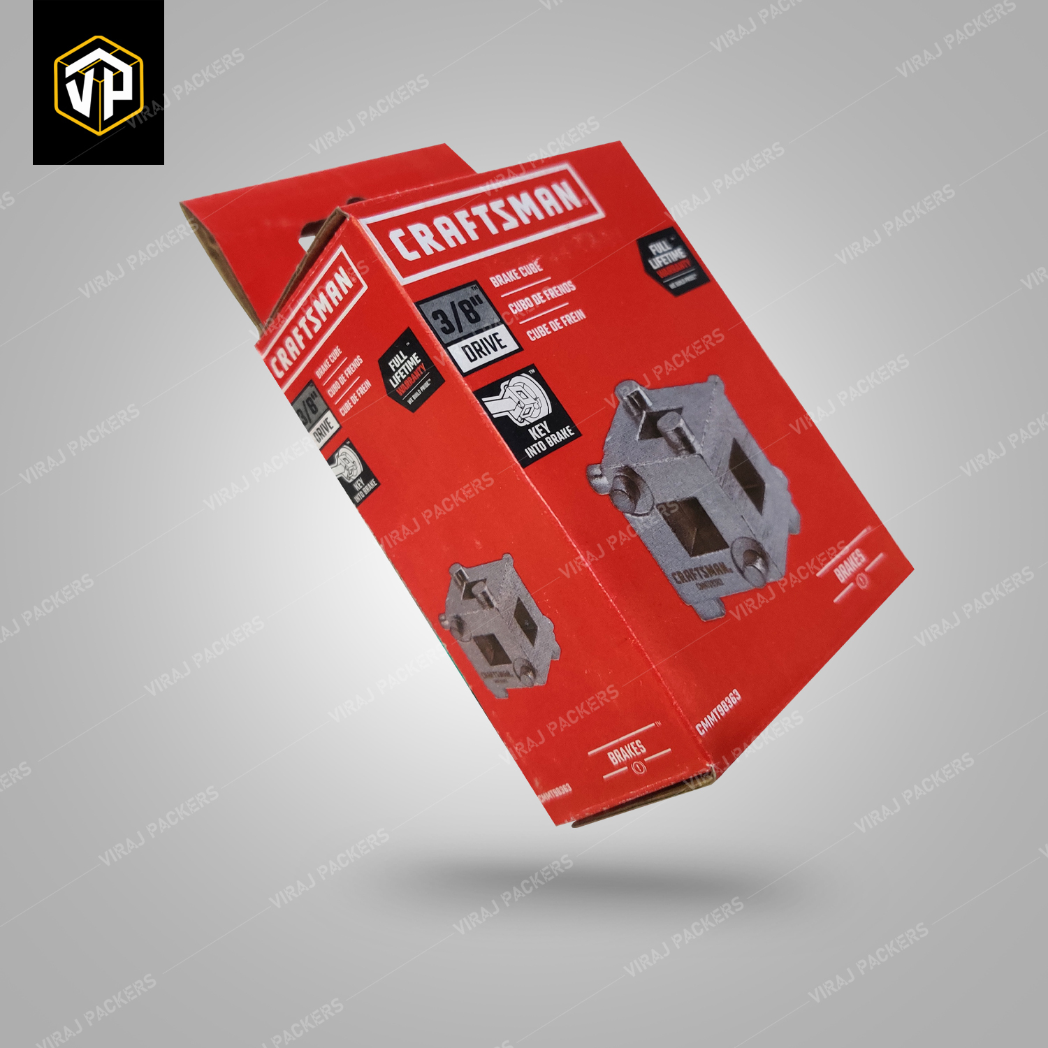Customized Brake Cube Packaging Boxes - High-quality Paper, Various Sizes Available, Glossy Lamination Finish, Uv Offset Printing, Secure Closure Mechanisms, Eco-friendly Materials, Custom Inserts For Protection