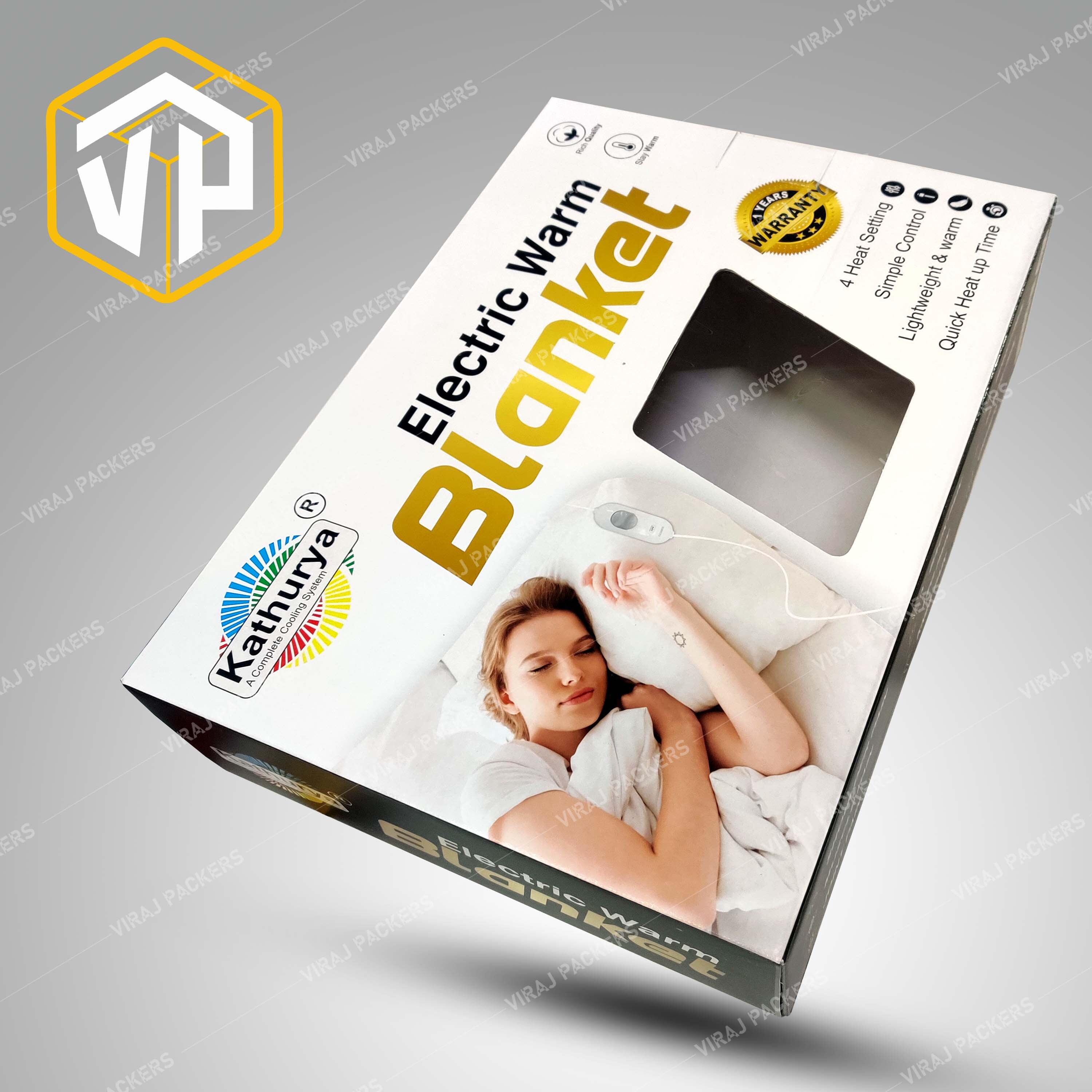 Customized Blanket Packaging Boxes Manufacturer - Corrugated Cardboard, Custom Sizes, Glossy Lamination, Eco-friendly Materials, Secure Closure Features