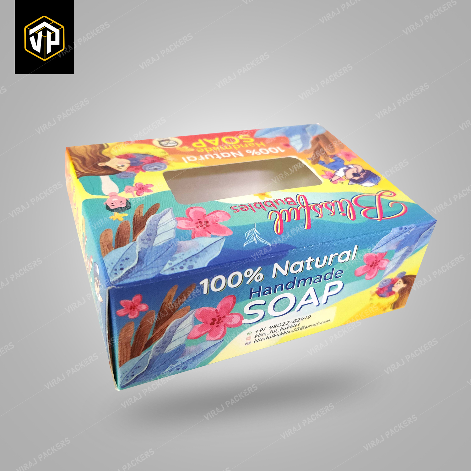 Customized Soap Packaging Boxes With Window Cut - Eco-friendly Kraft Paper, Custom Size, Glossy Lamination, Uv Offset Printing, Secure Closure