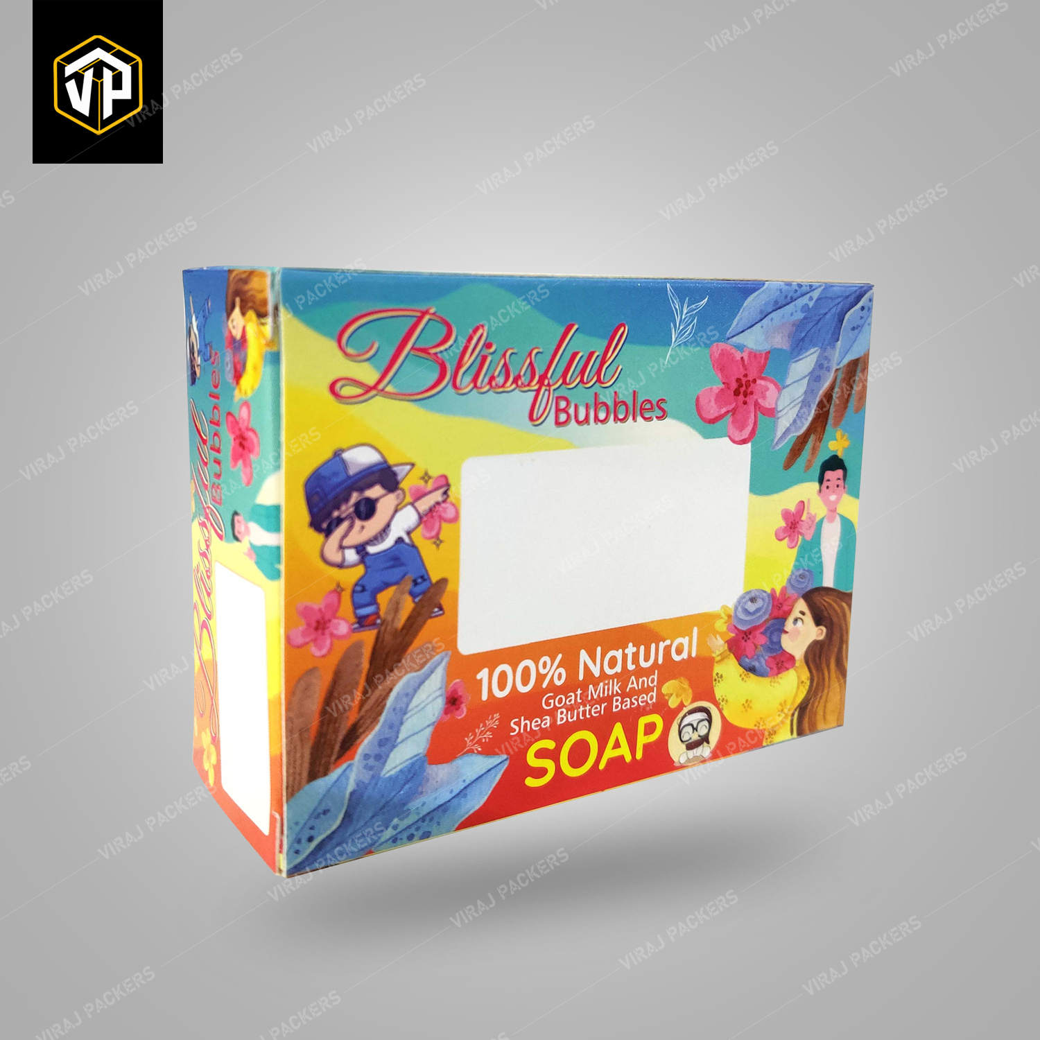 Customized Soap Packaging Boxes With Window Cut - Eco-friendly Kraft Paper, Custom Size, Glossy Lamination, Uv Offset Printing, Secure Closure