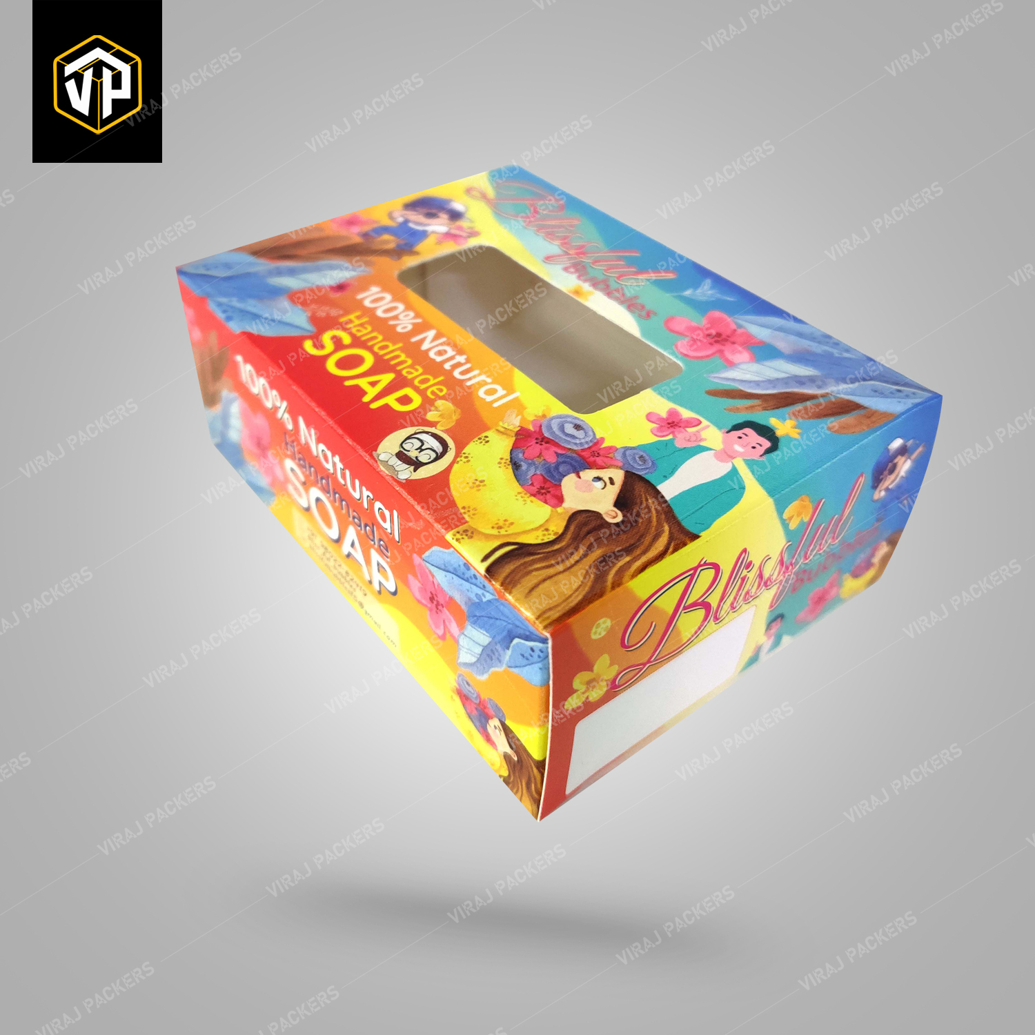 Customized Soap Packaging Boxes With Window Cut - Eco-friendly Kraft Paper, Custom Size, Glossy Lamination, Uv Offset Printing, Secure Closure