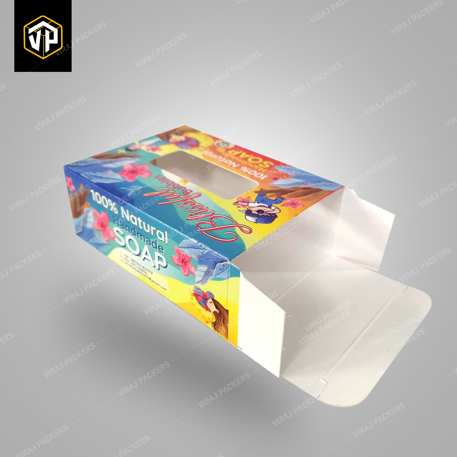 Customized Soap Packaging Boxes With Window Cut - Eco-friendly Kraft Paper, Custom Size, Glossy Lamination, Uv Offset Printing, Secure Closure