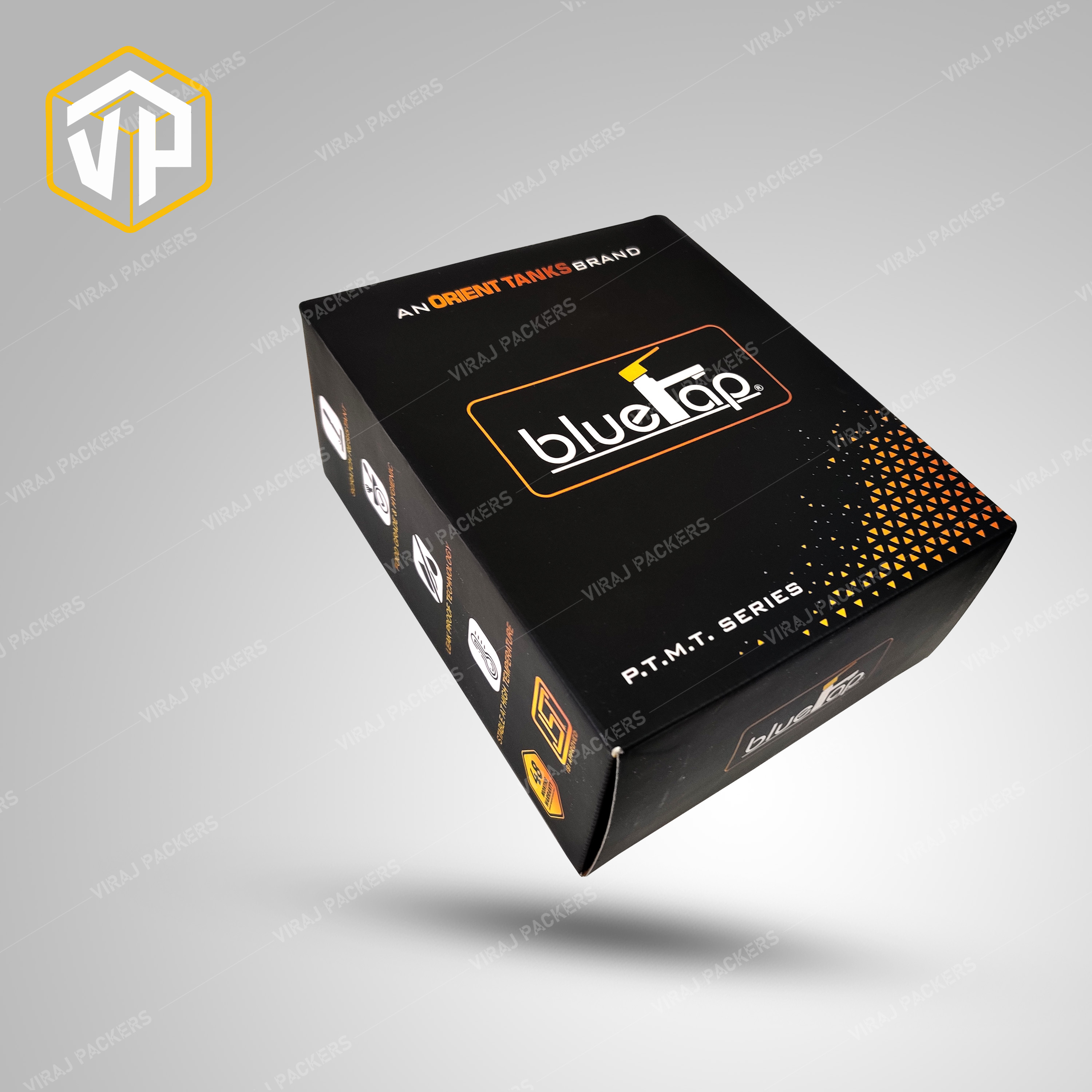 Customized Tap Packaging Boxes Manufacturer - Rigid Paperboard, Customized Dimensions , Glossy Lamination Finish, Secure Closure Features, Recyclable Materials