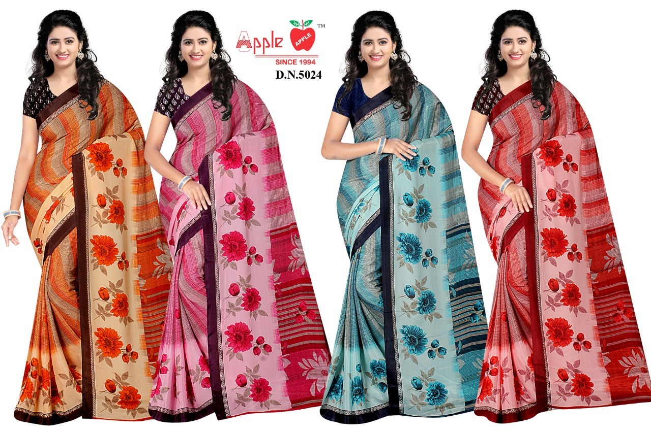 Printed Saree - Soft Cotton Blend Material, Elegant Daily Wear With Complementary Blouse