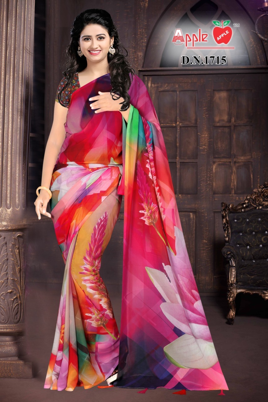 Printed Saree - Soft Cotton Blend Material, Elegant Daily Wear With Complementary Blouse