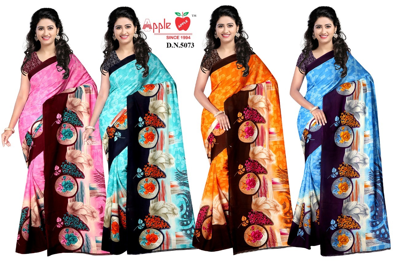Printed Saree - Soft Cotton Blend Material, Elegant Daily Wear With Complementary Blouse
