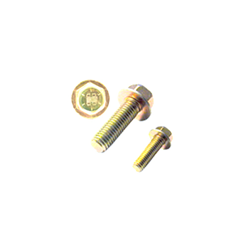 Hex Flange Bolts And Screws - Color: Golden