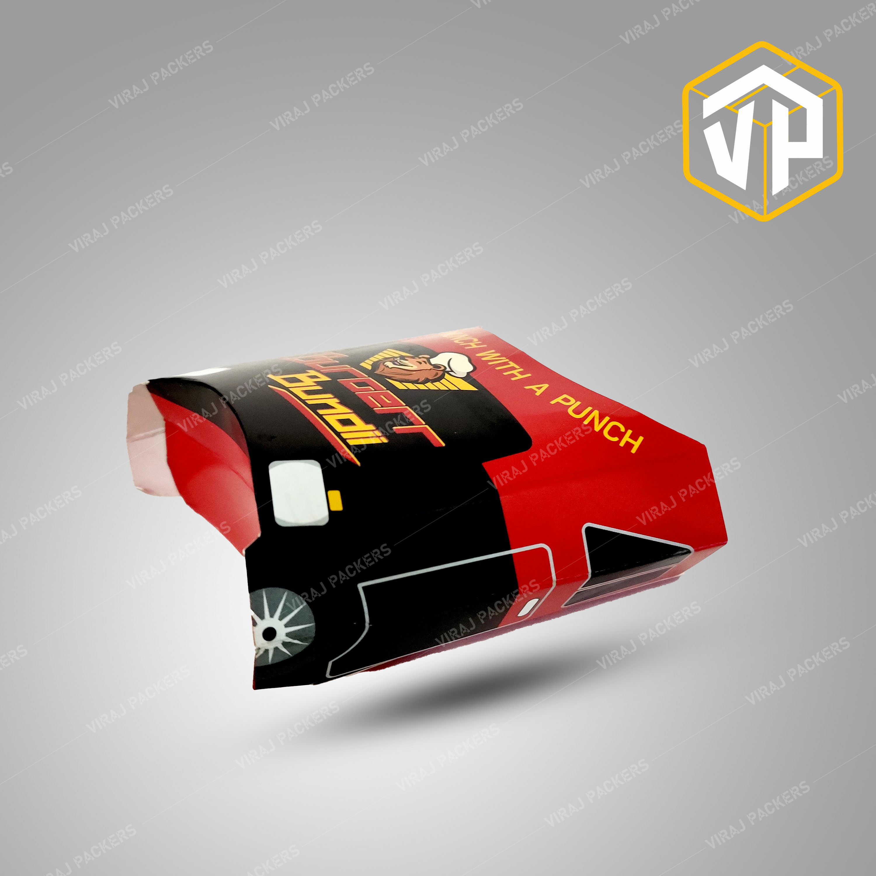 Customized Fries Packaging Boxes Manufacturer - Paper, Customized Size, Glossy Lamination | Eco-friendly, Grease-resistant, Branding Options