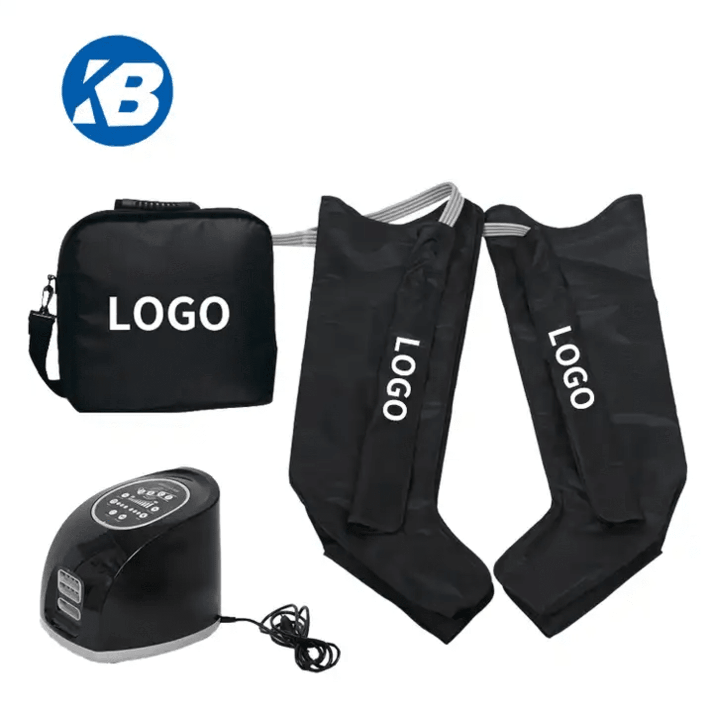 Abs Plastic Pneumatic Compression Therapy Device - Four Chamber System, Digital Display, Adjustable Pressure Levels 60-240mmhg, 3 Massage Modes For Sports Recovery And Lymphedema Relief