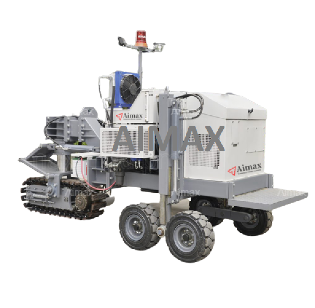 Black Slipform Kerb Paver Machine