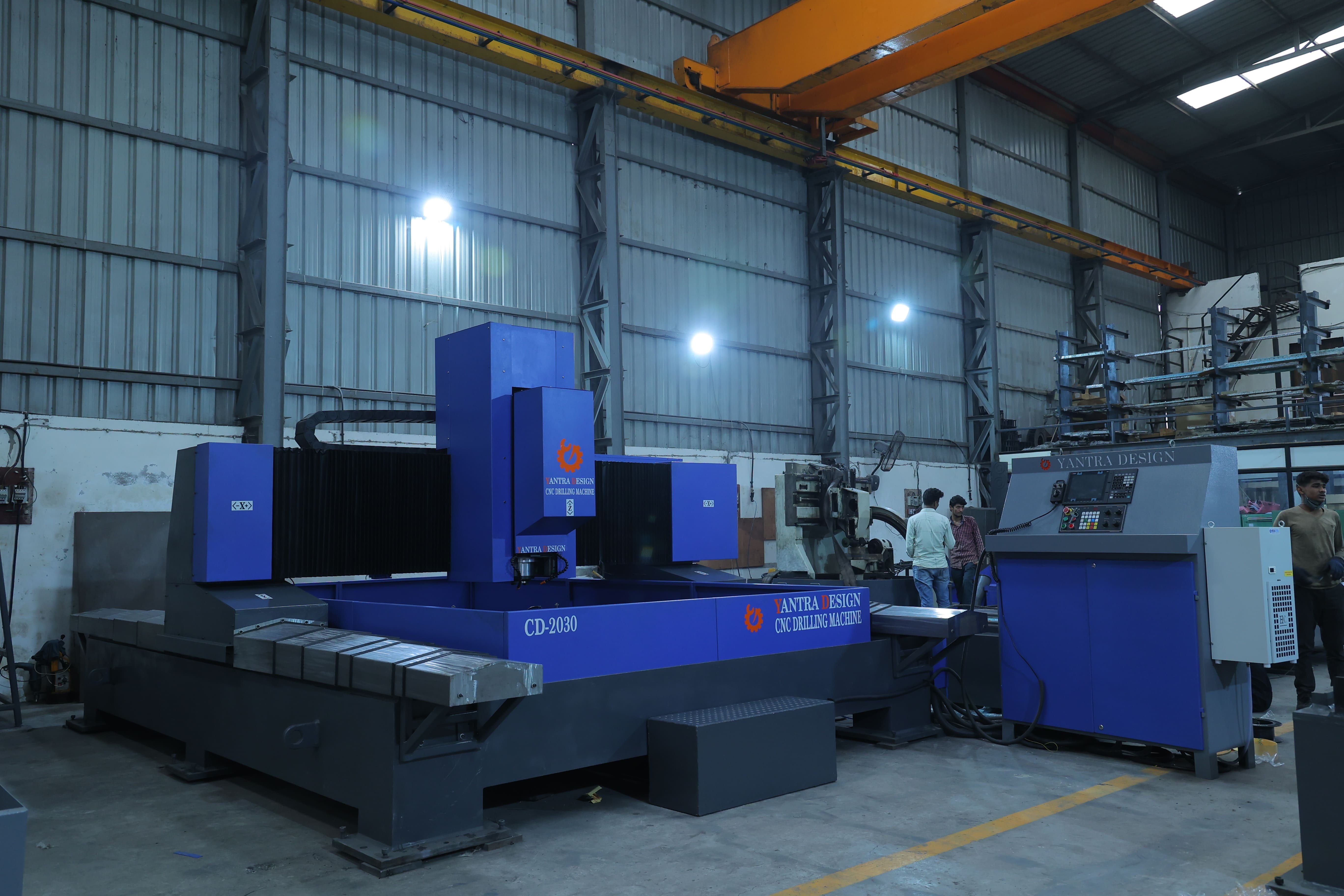 Cnc Plate Sheet Drilling Machine - 1500x2000x350mm, High-rigidity Blue Design, 6000 Rpm Spindle Speed, Low Energy Consumption, High Precision, Plc Controlled, Hydraulic Powered, Fully Automatic
