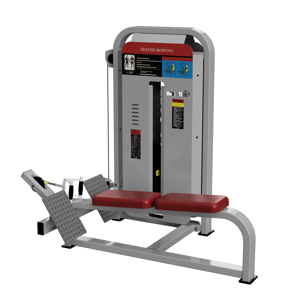 Seated Row Pro-1923 - Steel Body, 71x46x60 Inches | Customizable Pu Foam Seat, Lifetime Fabrication Warranty, Mig Welding Technology