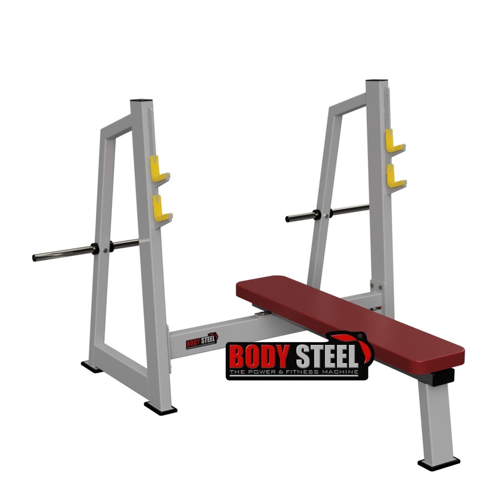 Olympic Flat Bench . - Seat Color: Customize