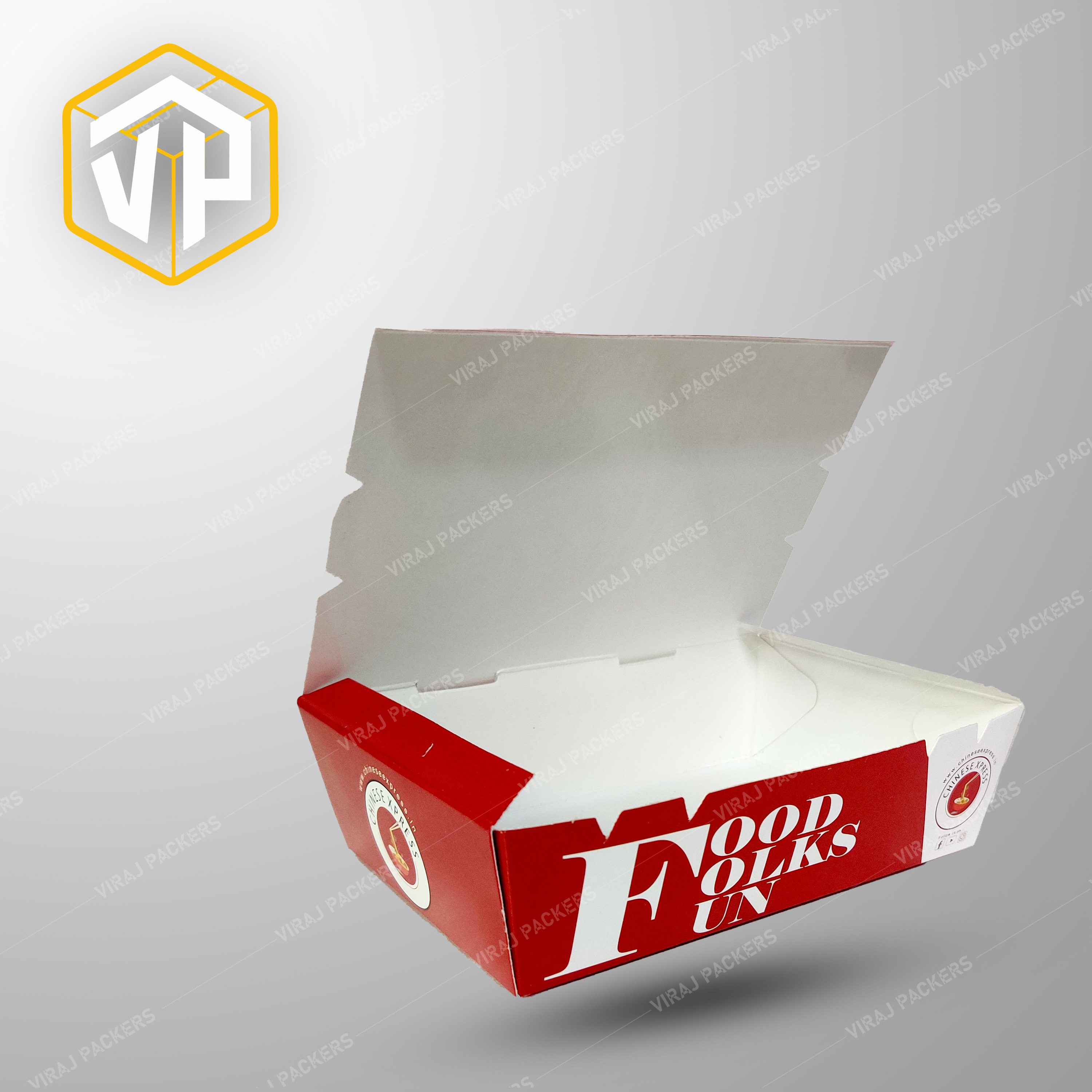 Momos Packaging Boxes - Paper, Customized Size, Glossy Lamination | Secure Tab-lock Closure, Grease-resistant Interior, Clear Window, Ventilation Holes