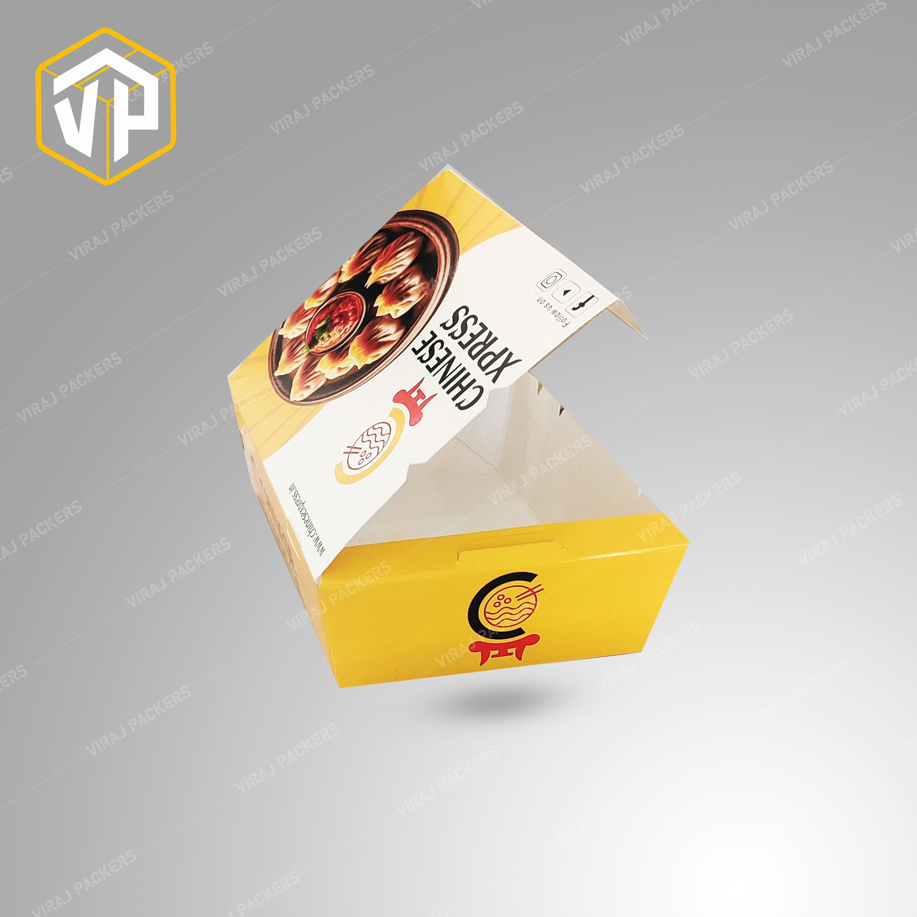 Momos Packaging Box - Finishing: Glossy Lamination