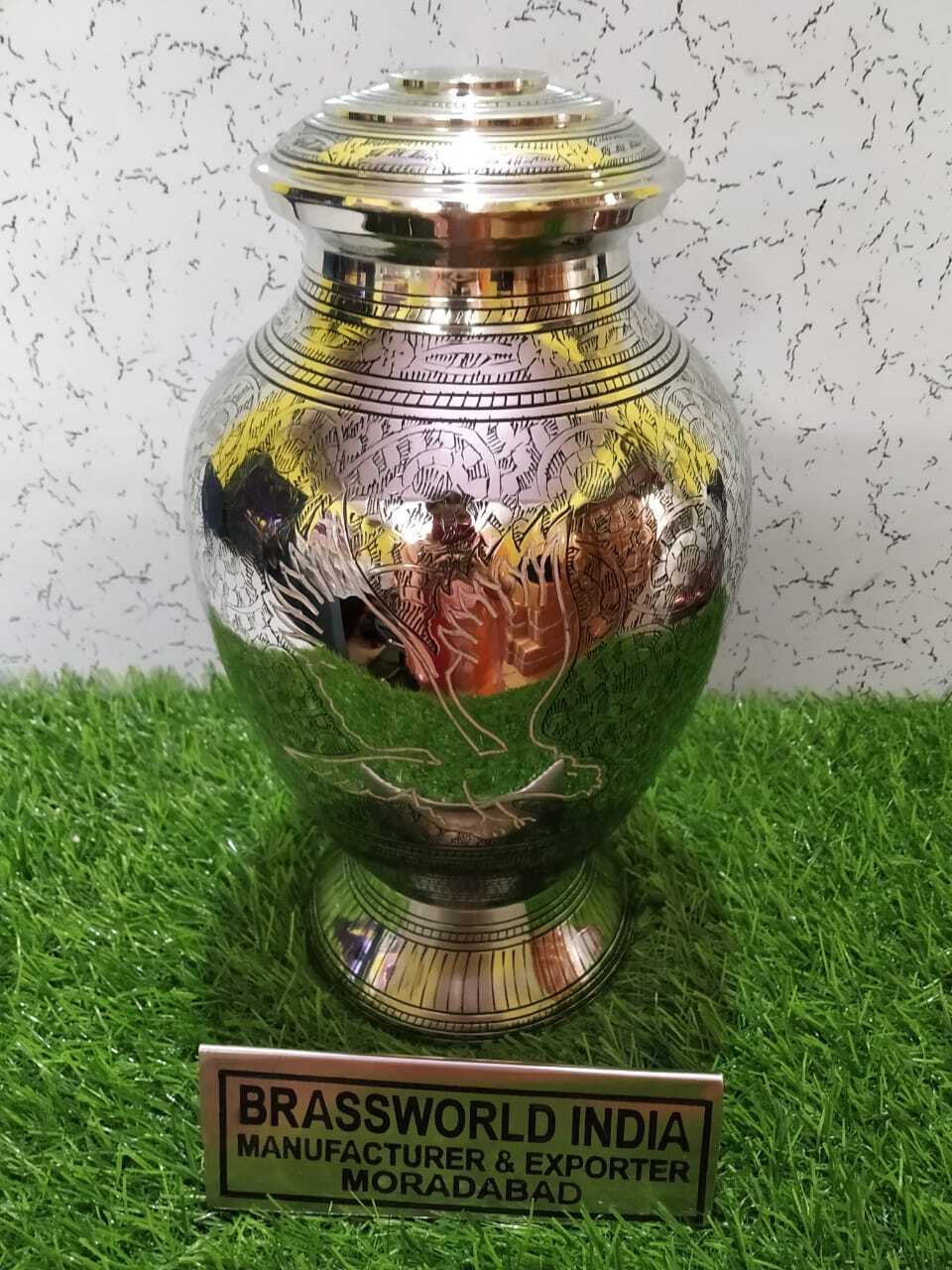 Brass Cremation Wholesale Urn By Brassworld India