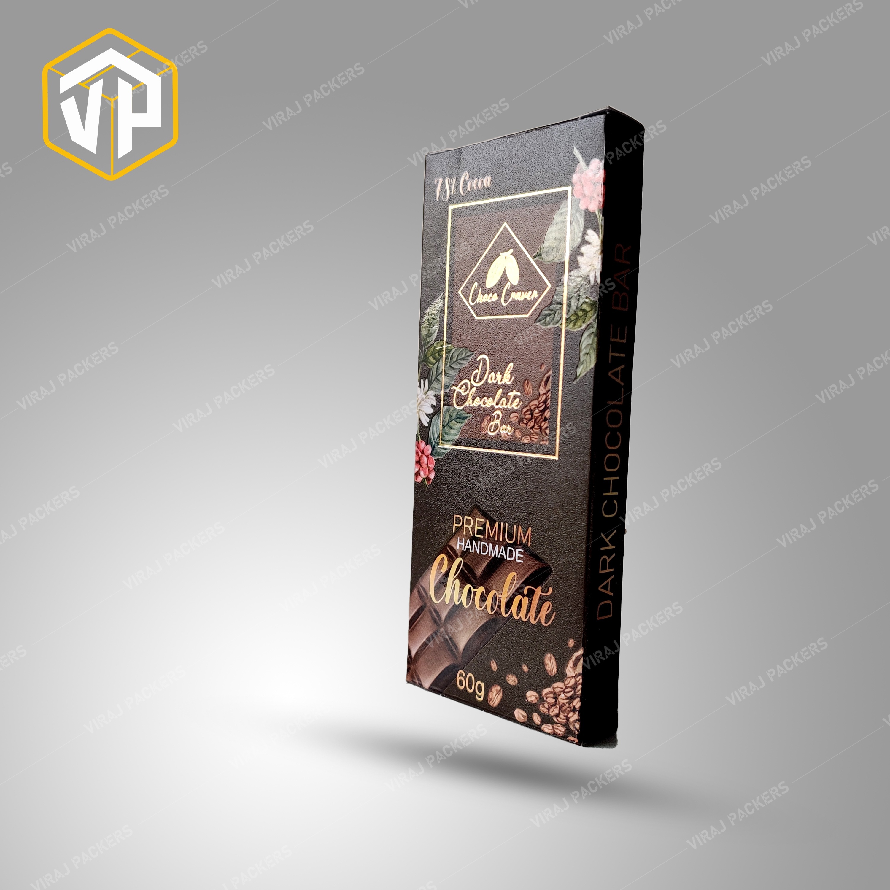 Chocolate Packaging Box - High-quality Paper, Customized Size , Glossy Lamination Finish With Secure Closure And Lined Interior For Freshness