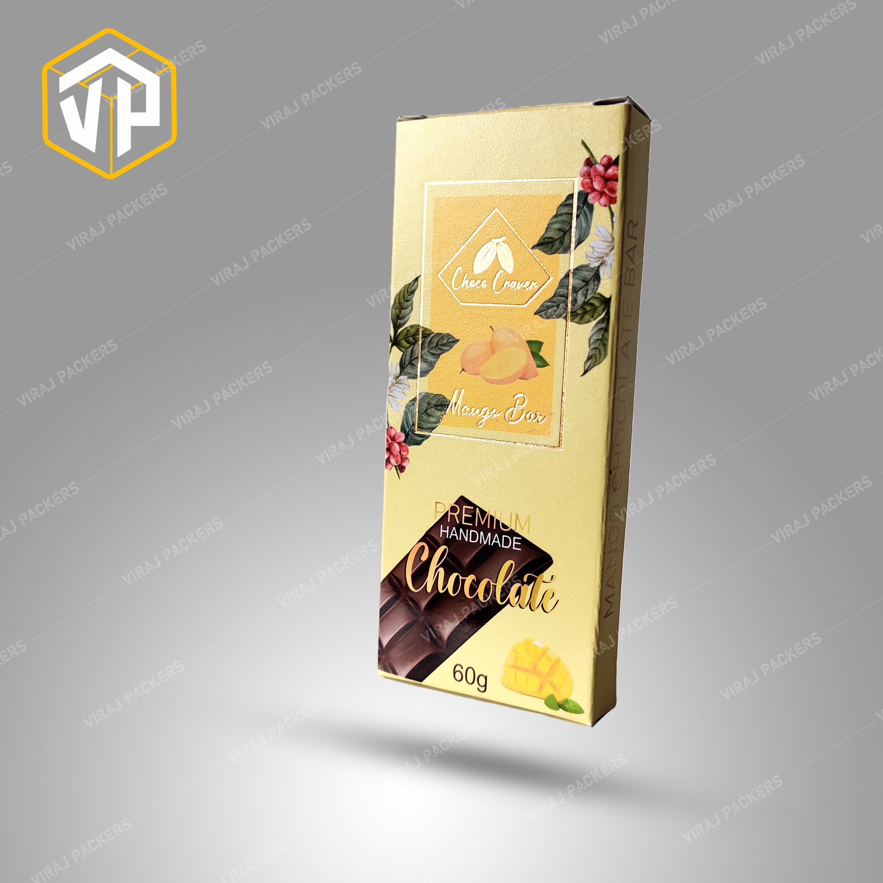 Chocolate Packaging Box - High-quality Paper, Customized Size , Glossy Lamination Finish With Secure Closure And Lined Interior For Freshness